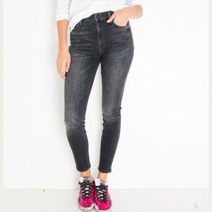MOTHER Looker High-Rise Ankle Skinny Jeans in Leave the Light On Size 25